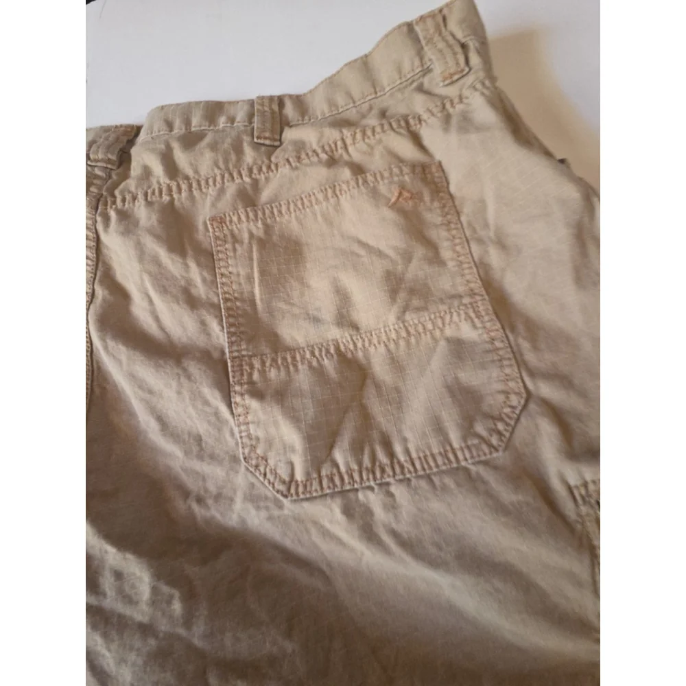 Ridgecut Toughwear Men’s Cargo Work Shorts 42 Outdoor Khaki Hiking 100% Cotton